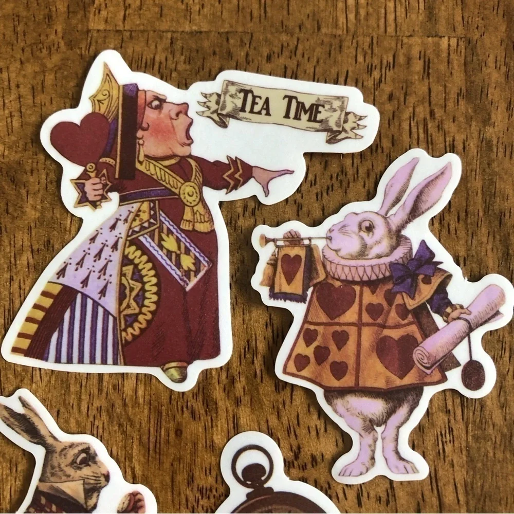 Alice in Wonderland Classic Illustrations stickers (5pk)